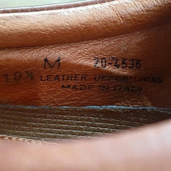 Johnston & Murphy Men\'s Sheepskin 20-4536 Brown Leather Oxfords Shoes Size 10.5 main image 4